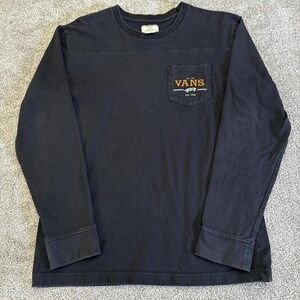 Vans Skater Long Sleeve Pocket T-Shirt Medium Skateboarding Streetwear